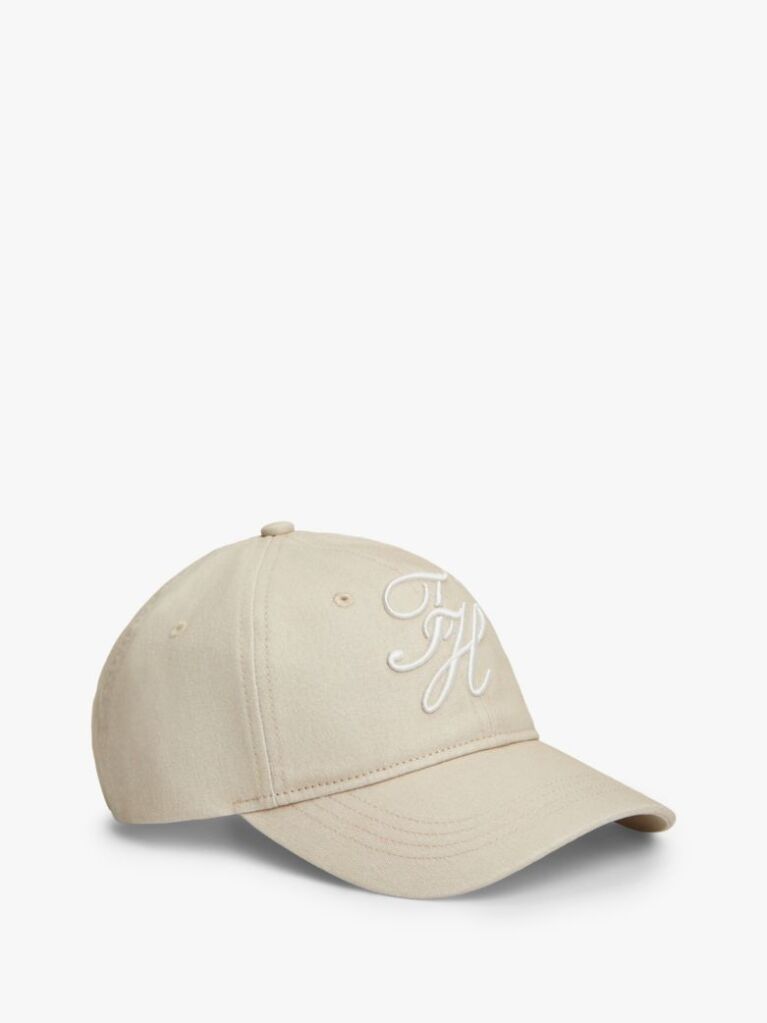 Beige Logo Embroidery Baseball Cap  Women
