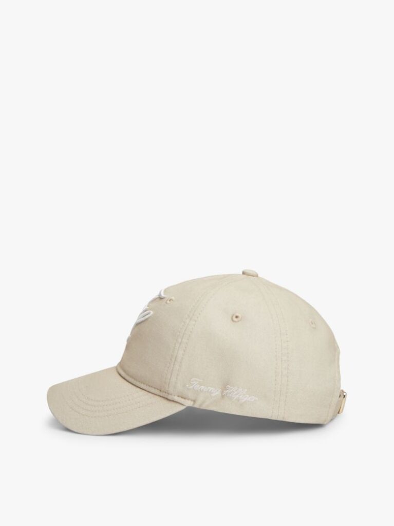 Beige Logo Embroidery Baseball Cap  Women