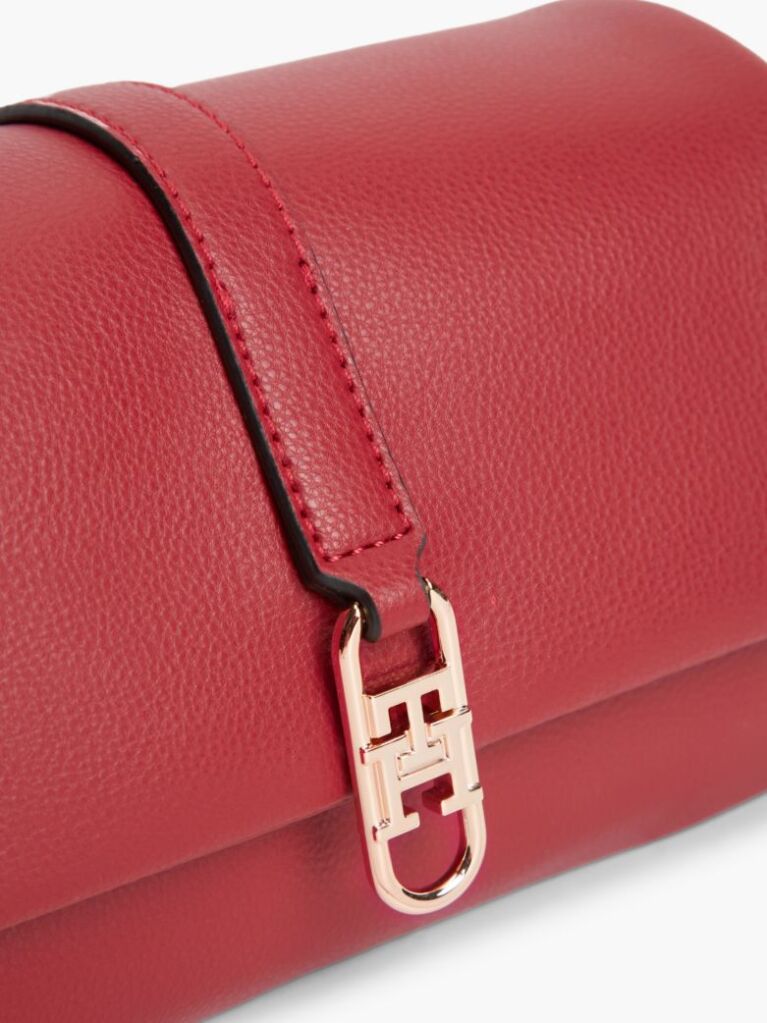 Κόκκινο TH Monogram Τσάντα Χιαστί Με Καπάκι  Γυναίκες