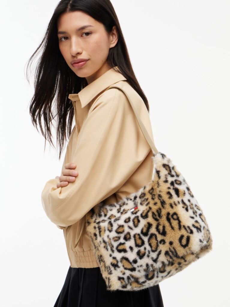 Multi City Leopard Print Bucket Bag  Women