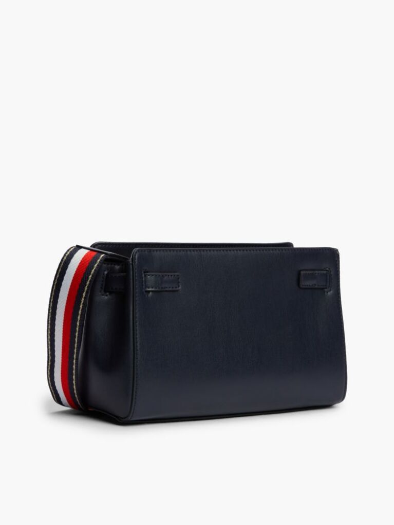 Blue Global Stripe Webbing Strap Crossbody Bag  Women