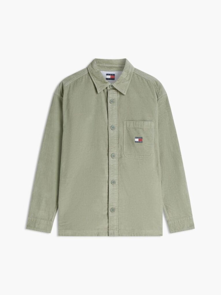 Green Brick Cord Overshirt  Men