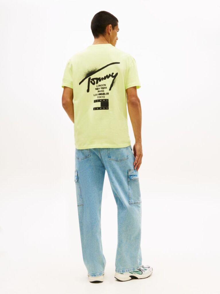 Πράσινο T-Shirt Με Signature Πίσω Λογότυπο  Άνδρες