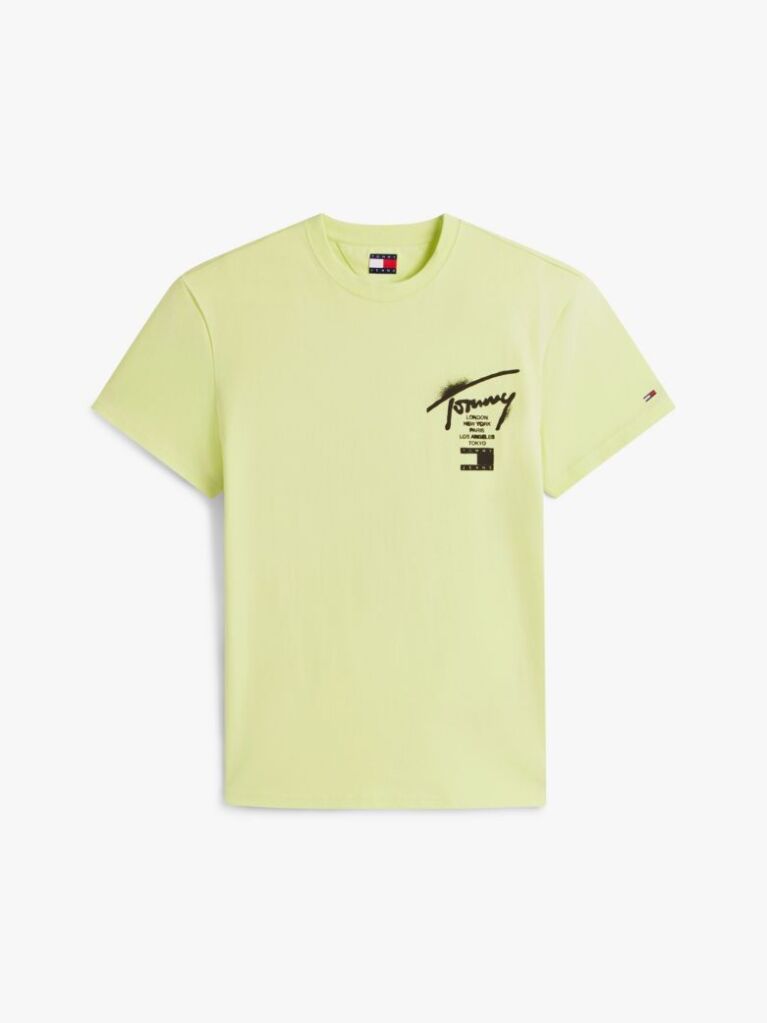 Πράσινο T-Shirt Με Signature Πίσω Λογότυπο  Άνδρες