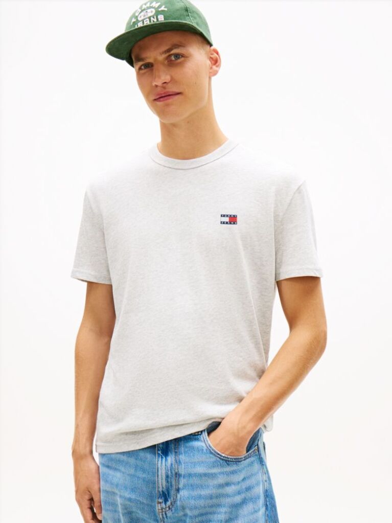 Γκρι T-Shirt Με Tonal Ετικέτα Tommy  Άνδρες
