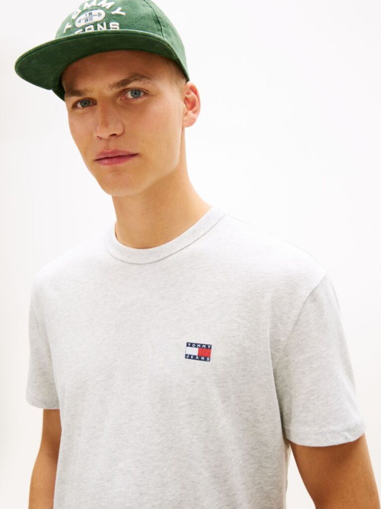 Γκρι T-Shirt Με Tonal Ετικέτα Tommy  Άνδρες