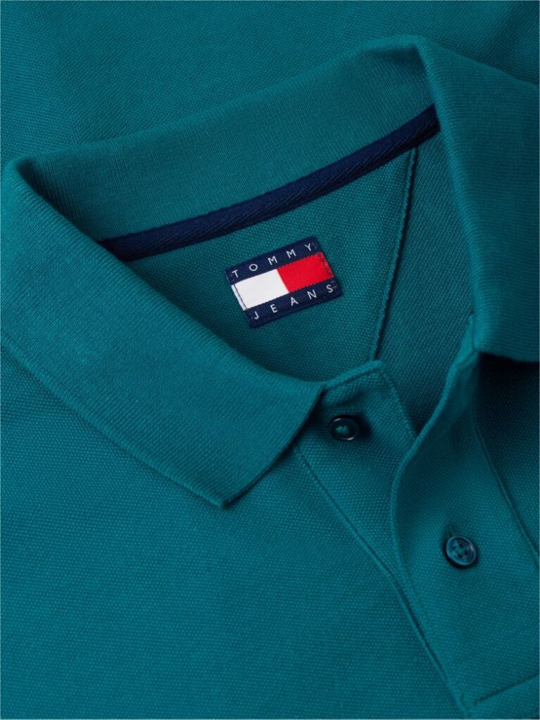 Πράσινο Πόλο Μπλούζα Σε Κανονική Γραμμή Με Hilfiger Σημαιάκι  Άνδρες