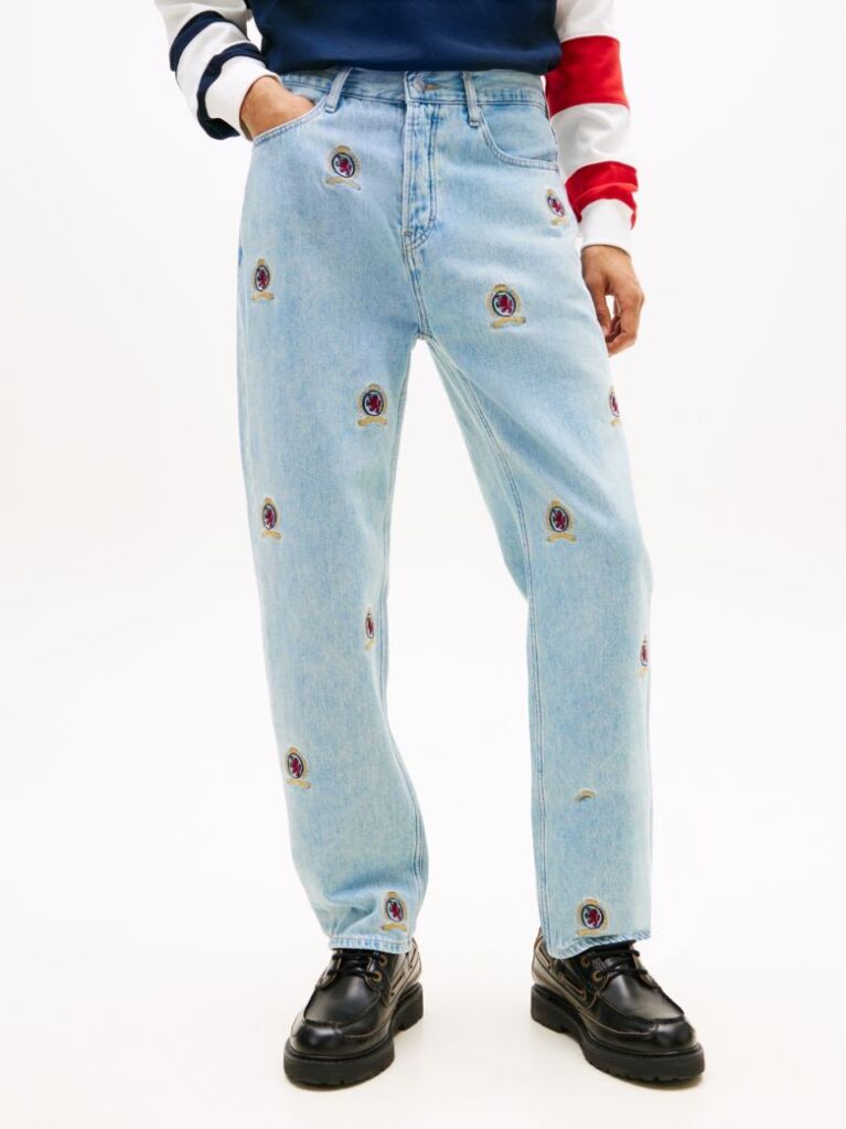 Denim Sonny Τζιν Σε Κανονική Tapered Γραμμή Με Κεντητό Σχέδιο  Άνδρες
