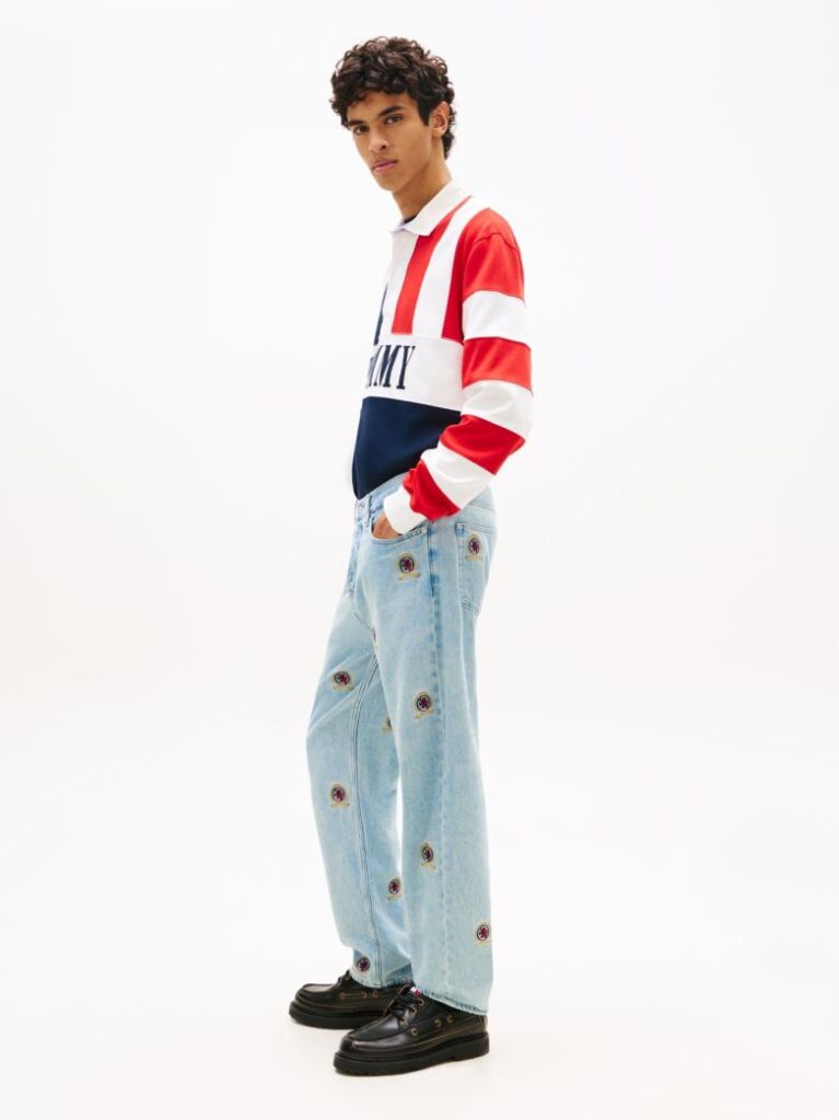 Denim Sonny Τζιν Σε Κανονική Tapered Γραμμή Με Κεντητό Σχέδιο  Άνδρες