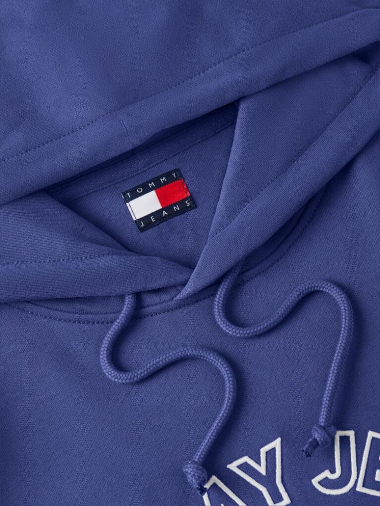 Μπλε Hoody Με Κουκούλα Και Λογότυπο  Άνδρες