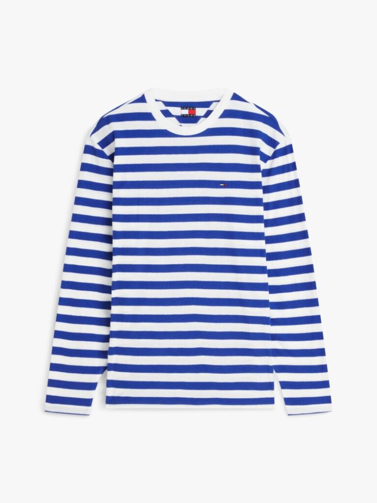 Multi T-Shirt Μακρυμάνικο Με Ρίγες Και Σημαία  Άνδρες