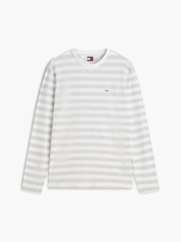 Multi T-Shirt Μακρυμάνικο Με Ρίγες Και Σημαία  Άνδρες
