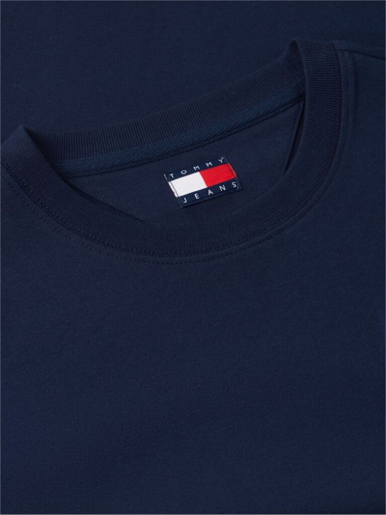 Μπλε T-Shirt Σε Άνετη Γραμμή Με Σχέδιο Στην Πλάτη  Άνδρες