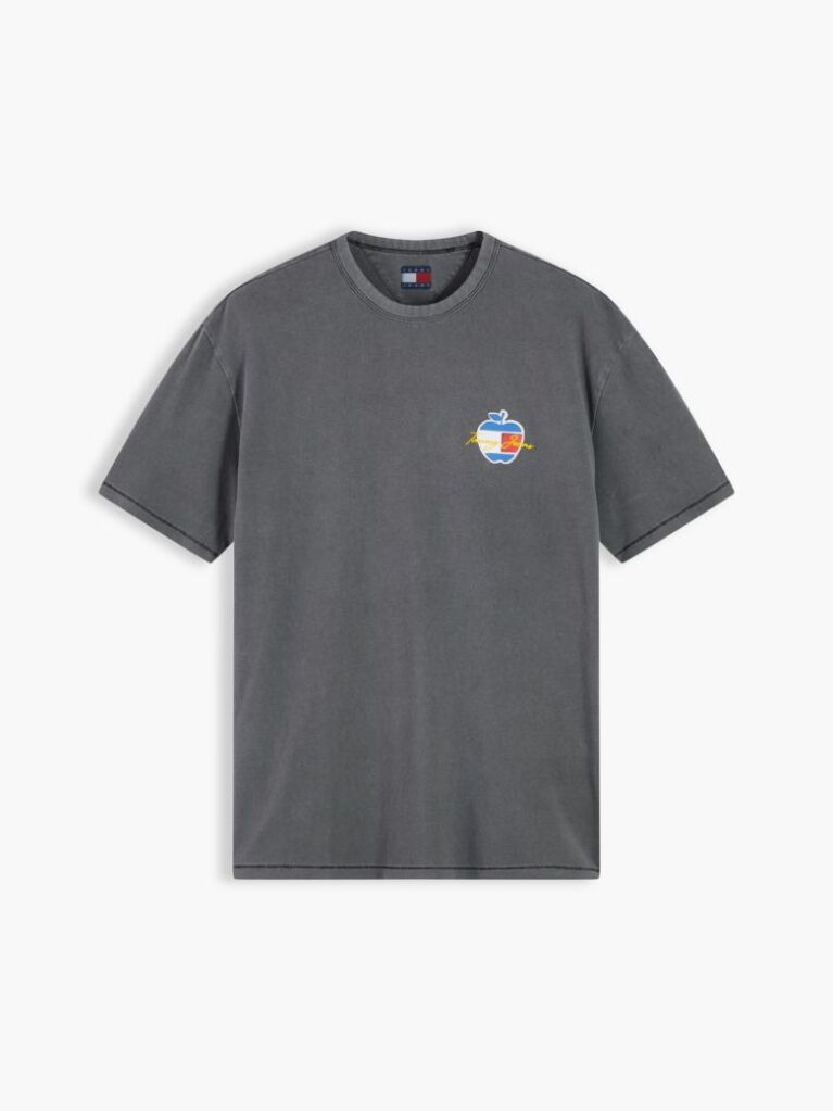 Black Signature Back Graphic Relaxed T-Shirt  Men