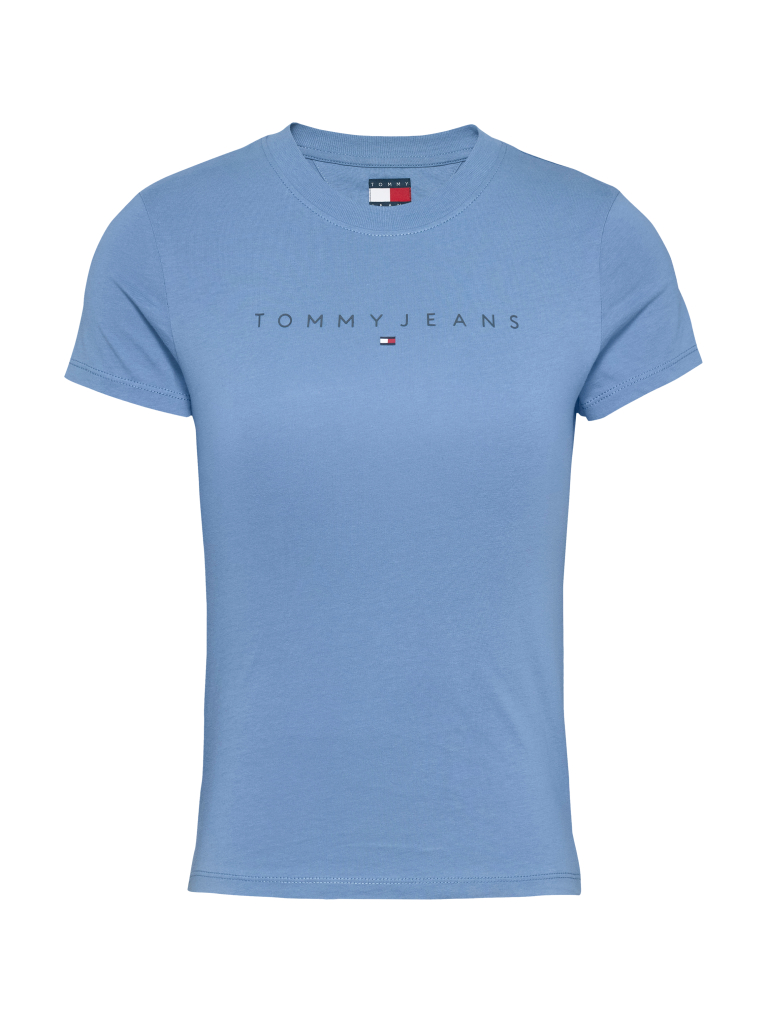 Μπλε T-Shirt Σε Slim Γραμμή Με Tonal Λογότυπο  Γυναίκες