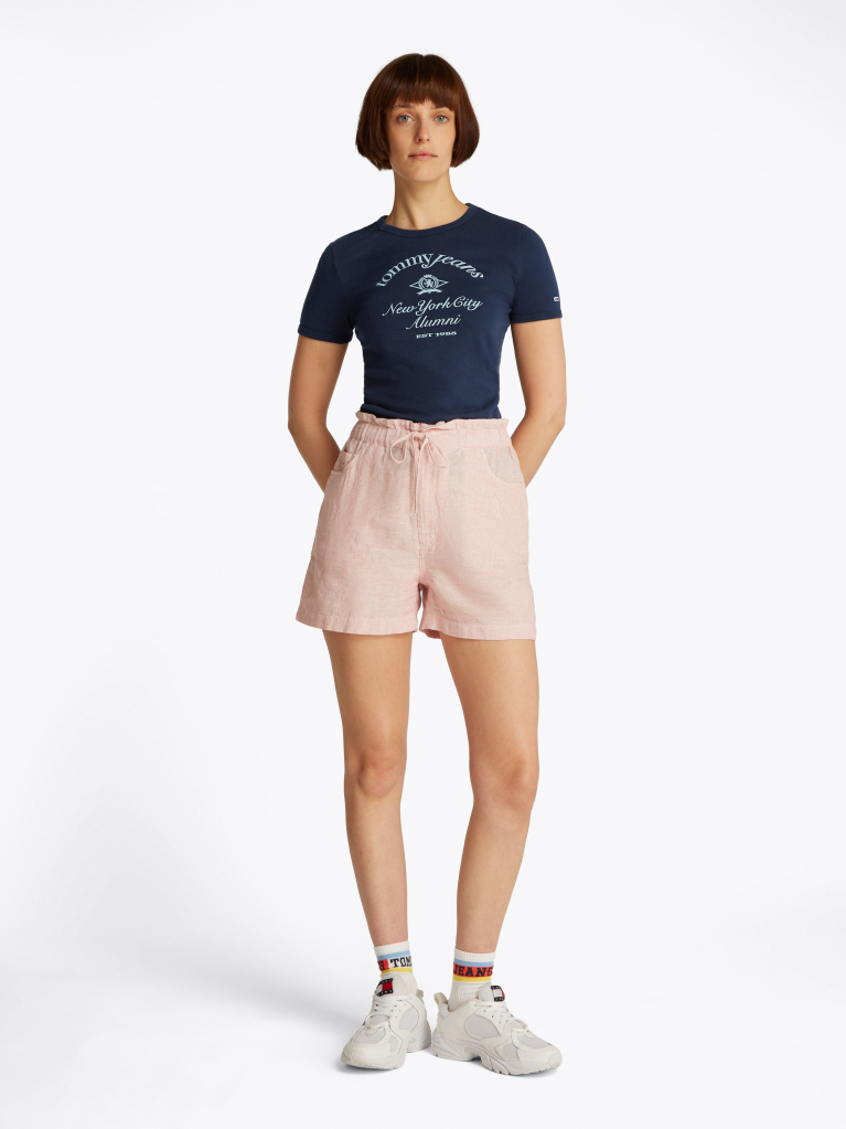 Μπλε T- Shirt Με NYC Λογότυπο Σε Slim Γραμμή  Γυναίκες