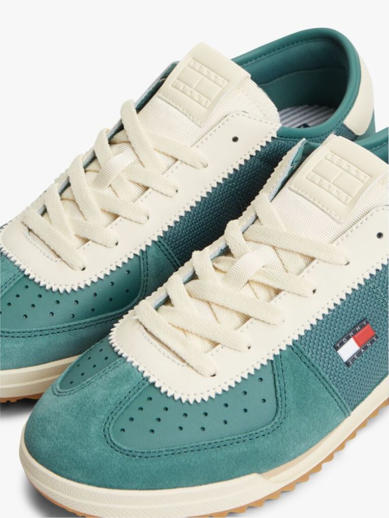 Multi Ρετρό Δερμάτινα Sneakers Με Μίξη Υφών  Άνδρες