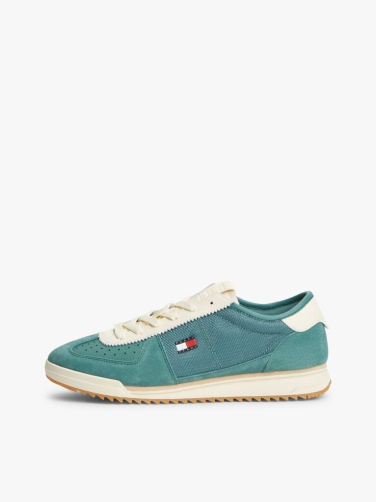 Multi Ρετρό Δερμάτινα Sneakers Με Μίξη Υφών  Άνδρες