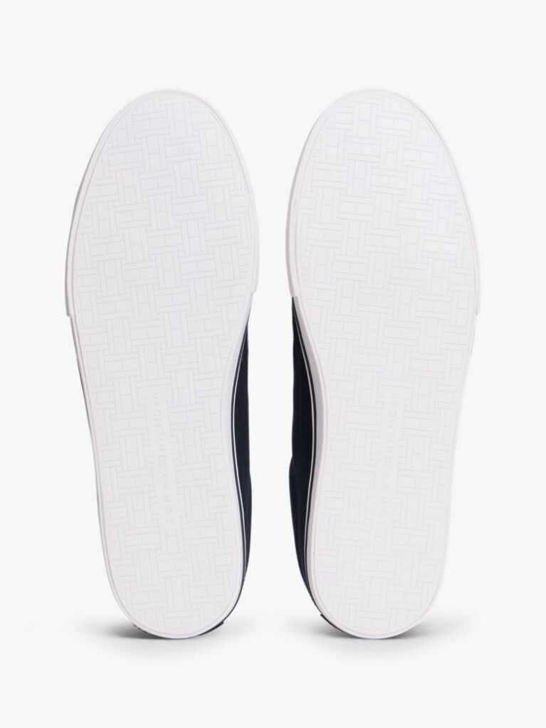 Μπλε Sneakers Από Canvas Με Ανάγλυφη Λεπτομέρεια  Άνδρες