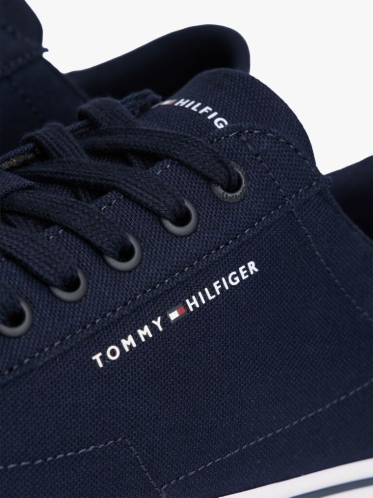 Μπλε Sneakers Από Canvas Με Ανάγλυφη Λεπτομέρεια  Άνδρες