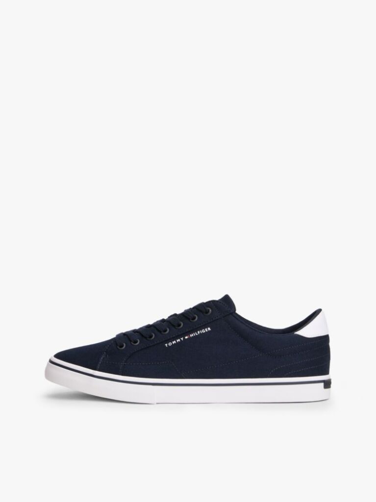 Μπλε Sneakers Από Canvas Με Ανάγλυφη Λεπτομέρεια  Άνδρες