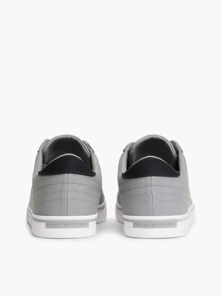 Γκρι Sneakers Από Canvas Με Ανάγλυφη Λεπτομέρεια  Άνδρες