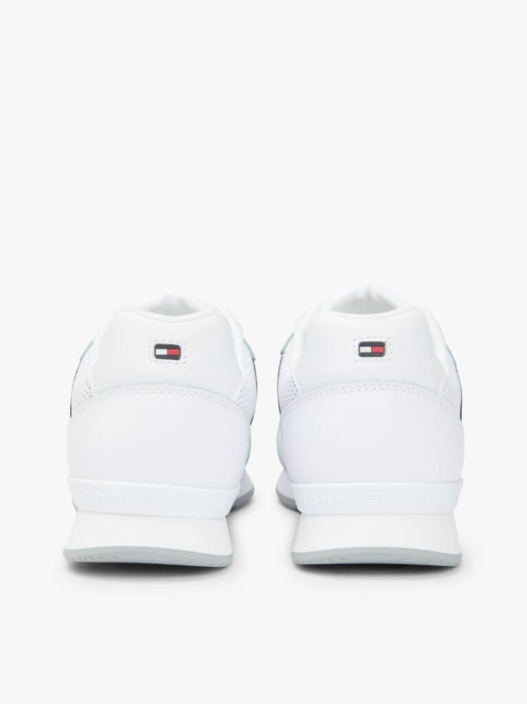 Άσπρο Δερμάτινα Sneakers Με Signature Λεπτομέρεια  Άνδρες