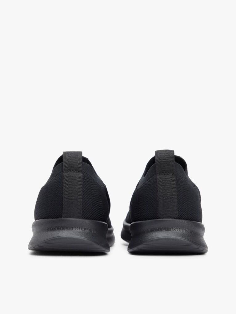 Μαύρο Sneakers Με Πλεκτό Σχέδιο Και Λογότυπο Hilfiger  Άνδρες