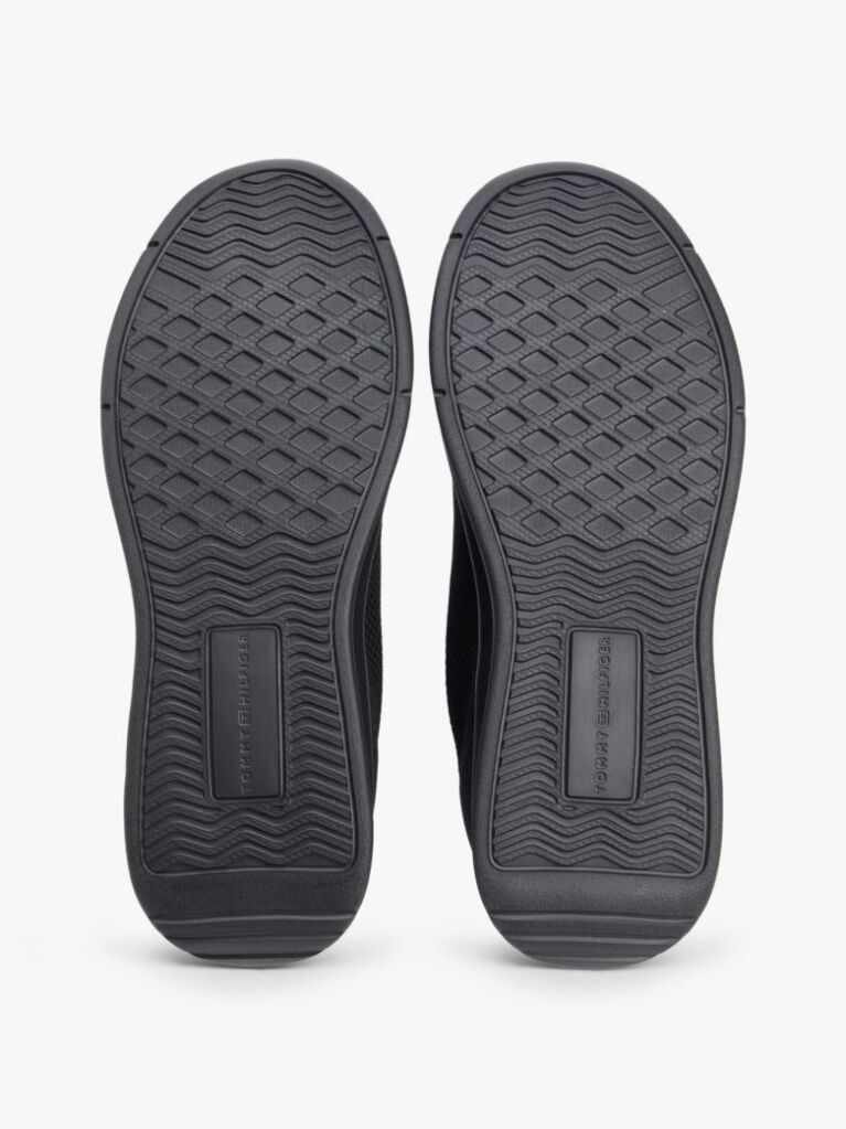 Μαύρο Sneakers Με Πλεκτό Σχέδιο Και Λογότυπο Hilfiger  Άνδρες