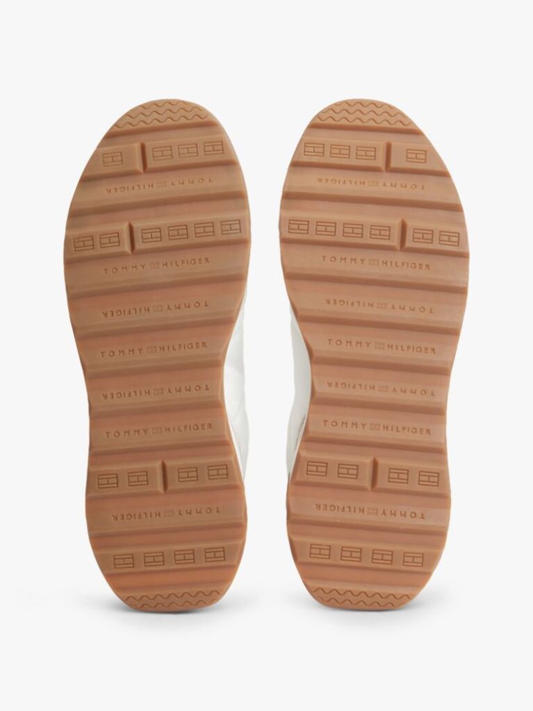 Μπεζ Ρετρό Sneakers Με Μίξη Υφών Και Chunky Σόλα  Άνδρες