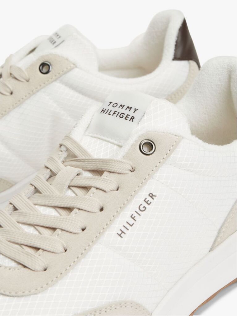 Μπεζ Ρετρό Sneakers Με Μίξη Υφών Και Chunky Σόλα  Άνδρες