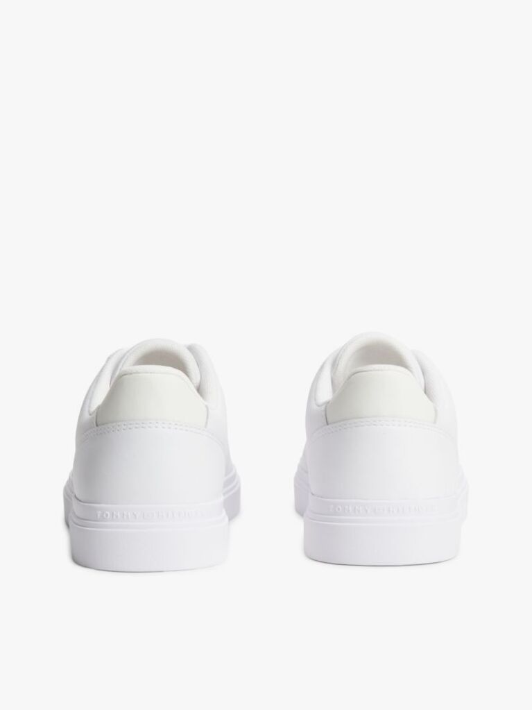 Άσπρο Δερμάτινα Sneakers Με Λογότυπο  Γυναίκες