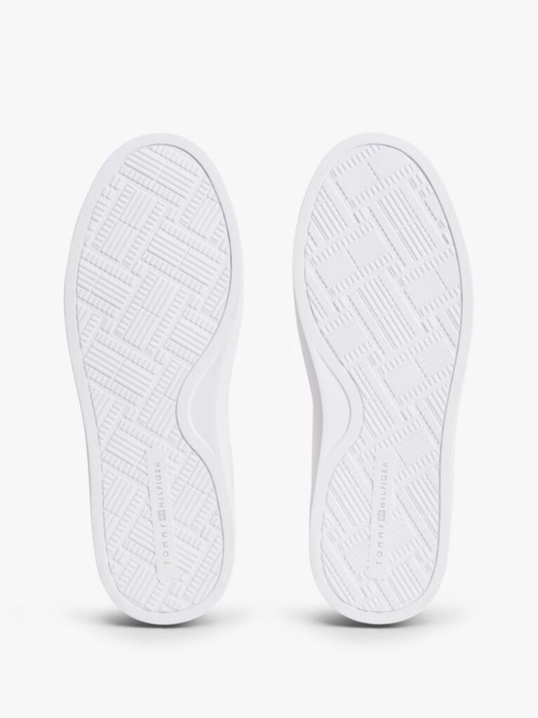Άσπρο Δερμάτινα Sneakers Με Λογότυπο  Γυναίκες