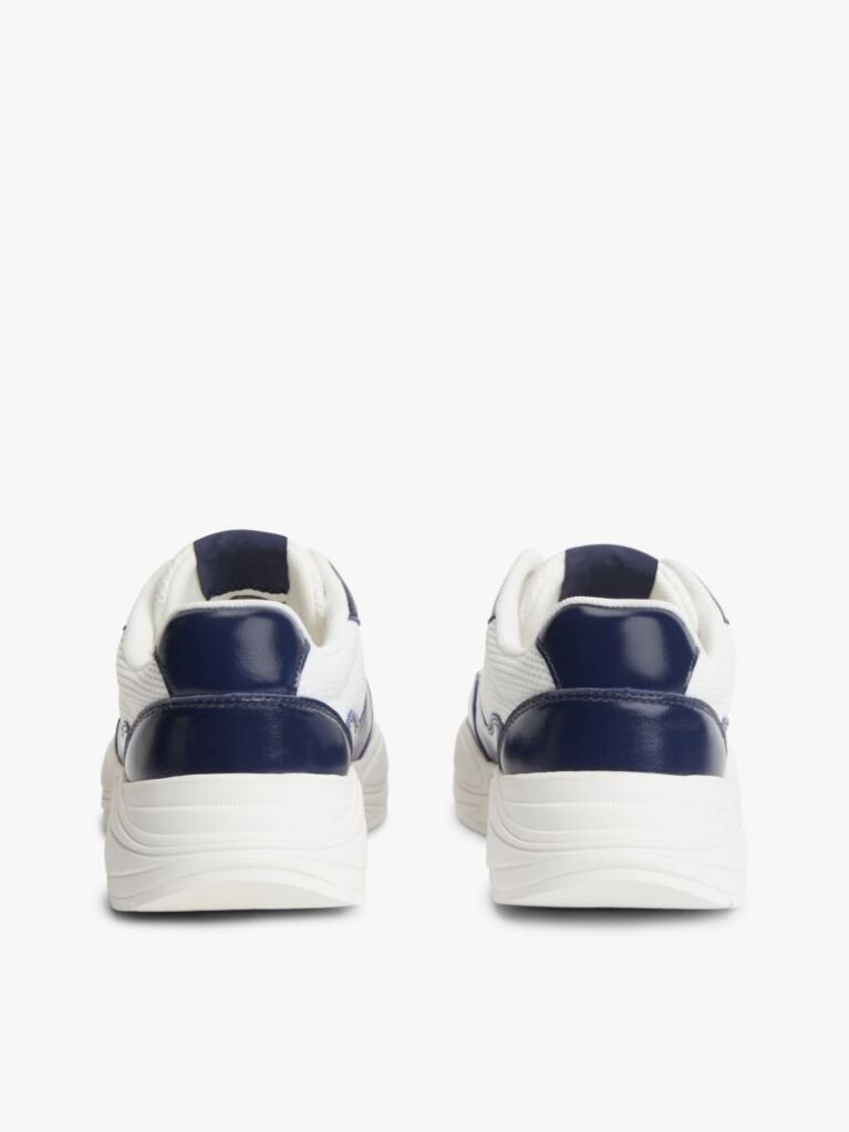 Multi Δερμάτινα Sneakers Mε Μονόγραμμα TH Και Μίξη Υφών  Γυναίκες