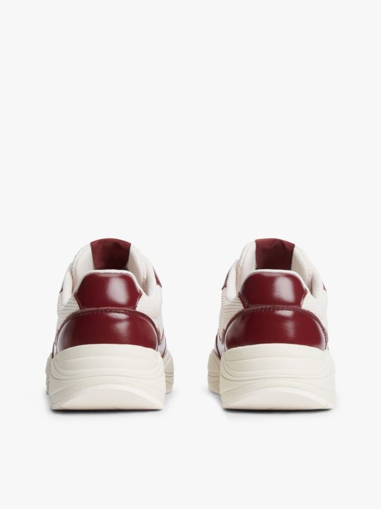 Multi Δερμάτινα Sneakers Mε Μονόγραμμα TH Και Μίξη Υφών  Γυναίκες