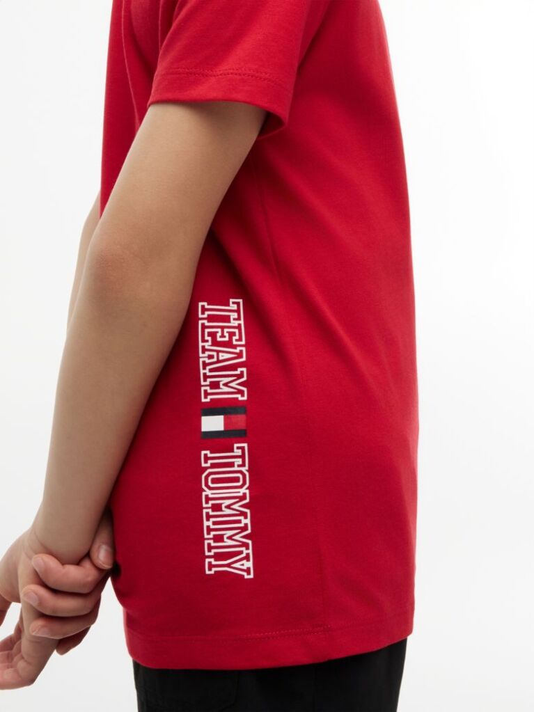 Κόκκινο T-Shirt Με Κλασική Λαιμόκοψη  Αγόρια