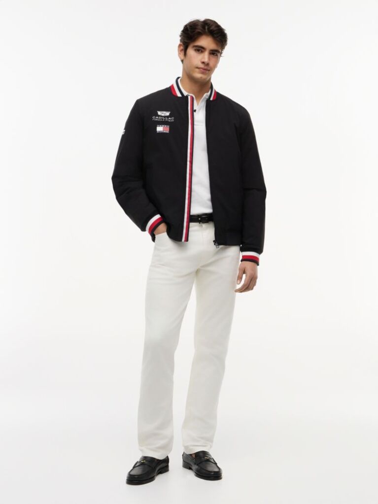 Black TH x Cadillac Formula 1® Team Varsity Jacket  Unisex
