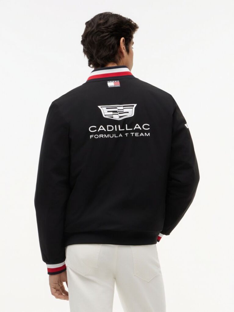 Black TH x Cadillac Formula 1® Team Varsity Jacket  Unisex