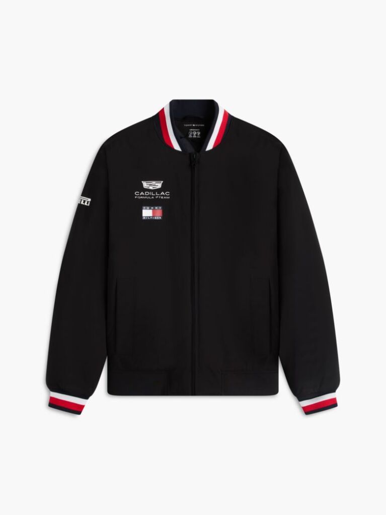 Black TH x Cadillac Formula 1® Team Varsity Jacket  Unisex