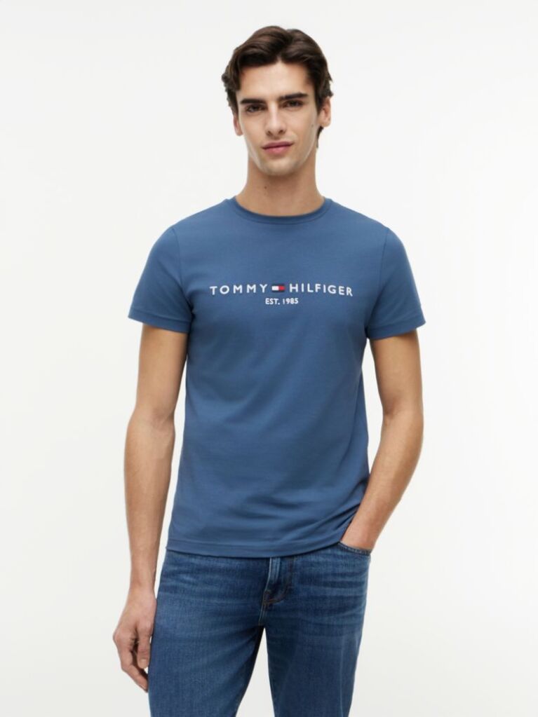 Μπλε T-Shirt Απο Οργανικό Βαμβάκι  Άνδρες