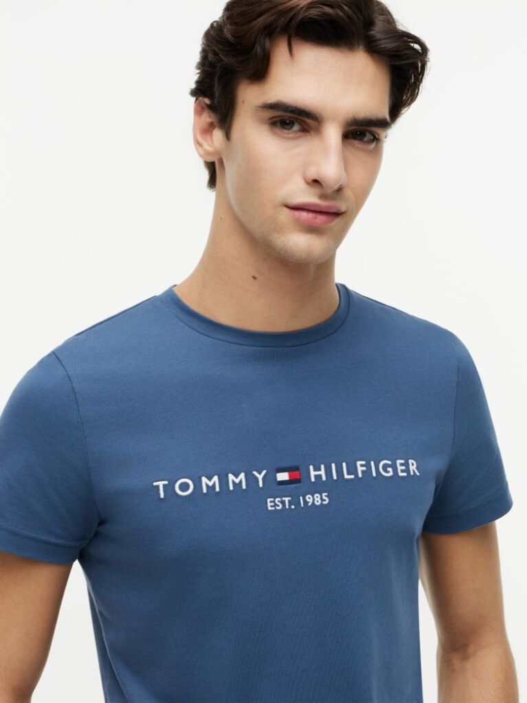 Μπλε T-Shirt Απο Οργανικό Βαμβάκι  Άνδρες