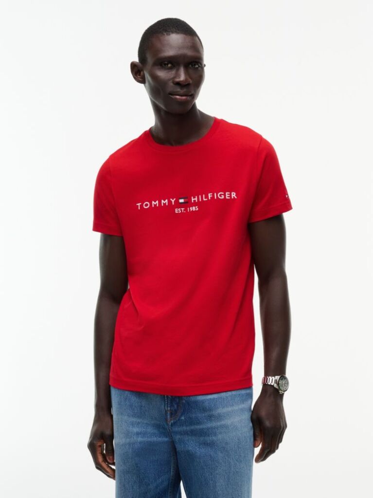 Κόκκινο T-Shirt Απο Οργανικό Βαμβάκι  Άνδρες
