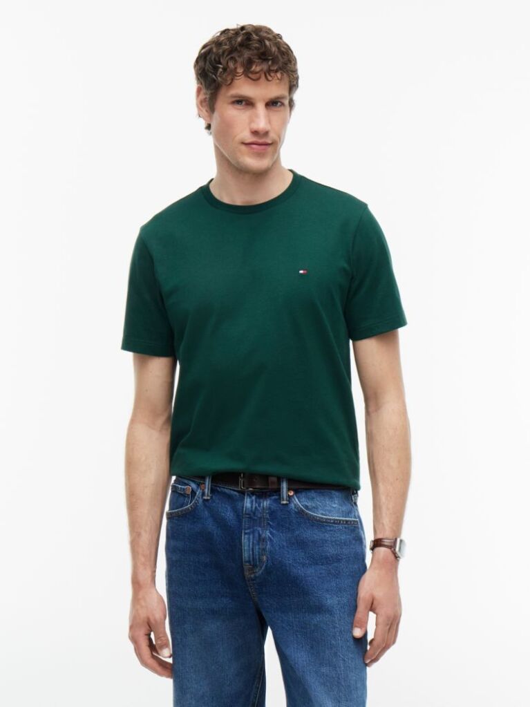 Πράσινο T-Shirt Με Κεντητή Σημαία  Άνδρες