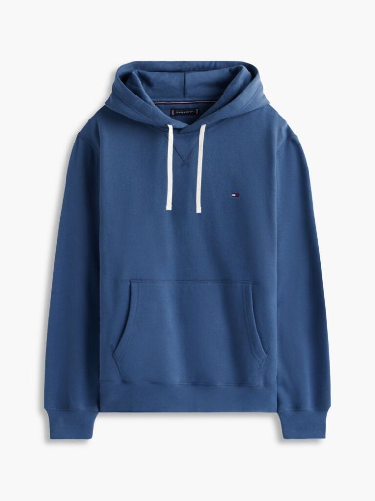 Μπλε Fleece Hoody Με Κεντητή Σημαία  Άνδρες