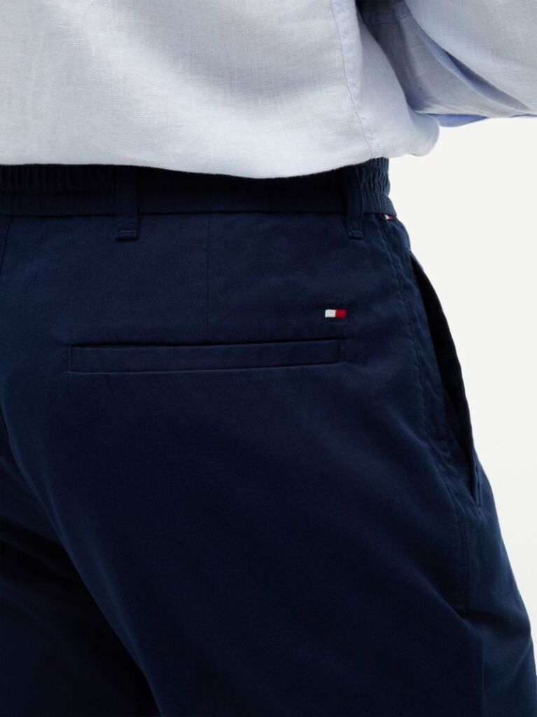 Blue Dover Elasticated Regular Twill Chinos  Men
