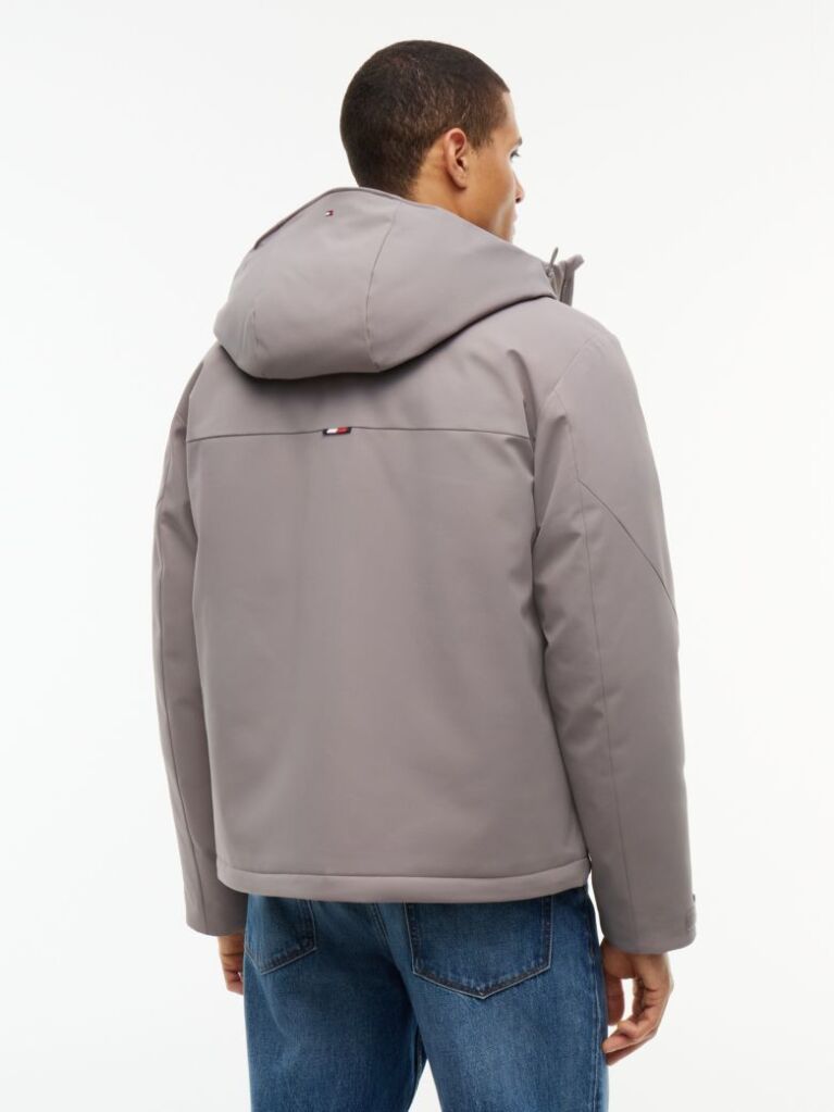 Grey Performance Tech Water Repellent Padded Jacket  Men