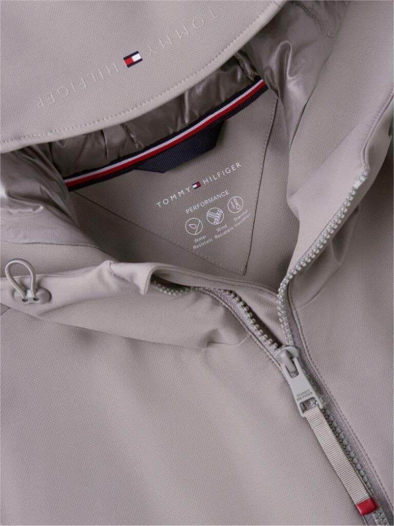 Grey Performance Tech Water Repellent Padded Jacket  Men
