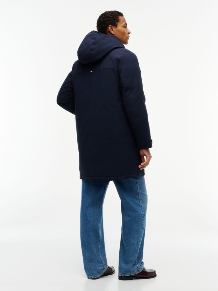 Blue Performance Tech Hooded Padded Parka  Men