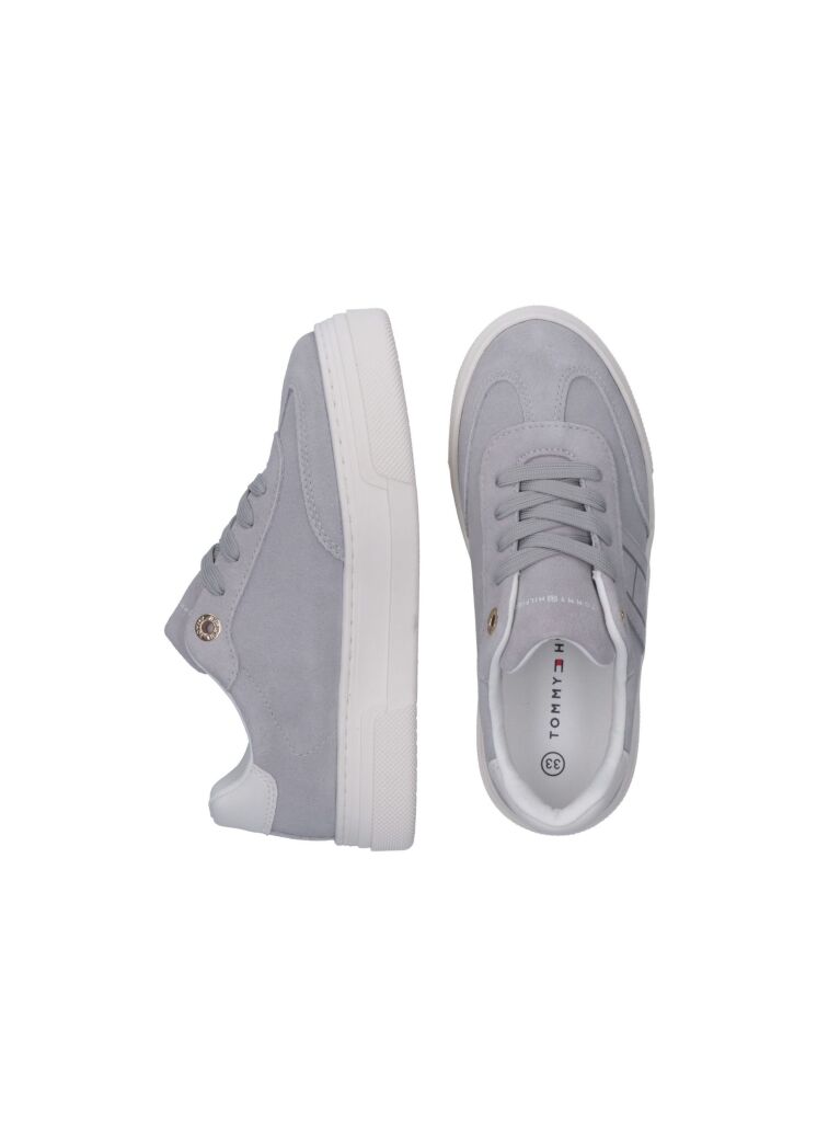 Γκρι Sneakers Με Tonal Σημαιάκι Και Σουέτ Φινίρισμα  Κορίτσια