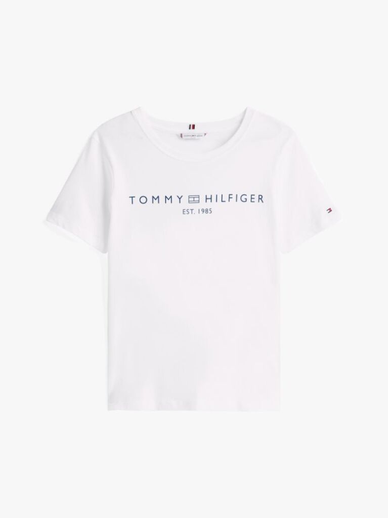 Άσπρο T-Shirt Με Κλασική Λαιμόκοψη Και Λογότυπο  Γυναίκες